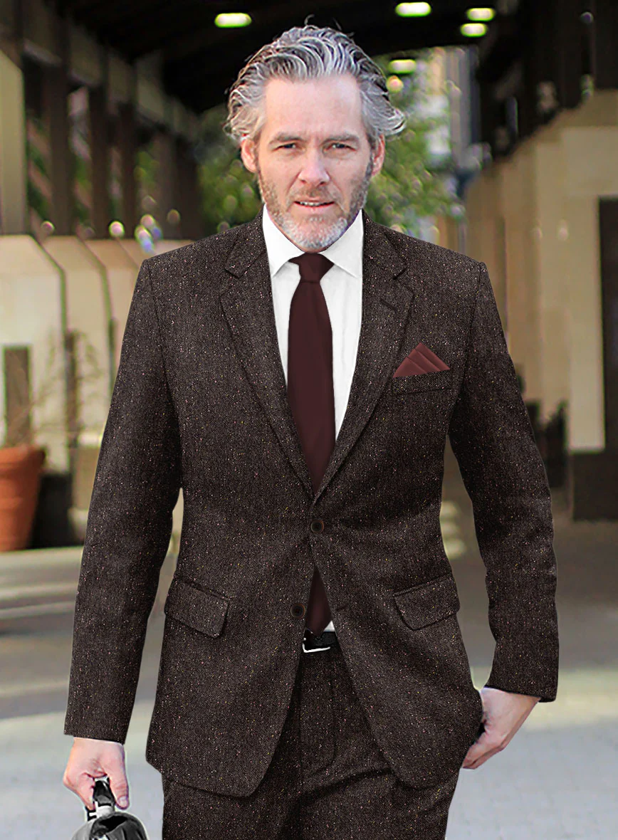 Brown Flecks Donegal Tweed Jacket - Image 2