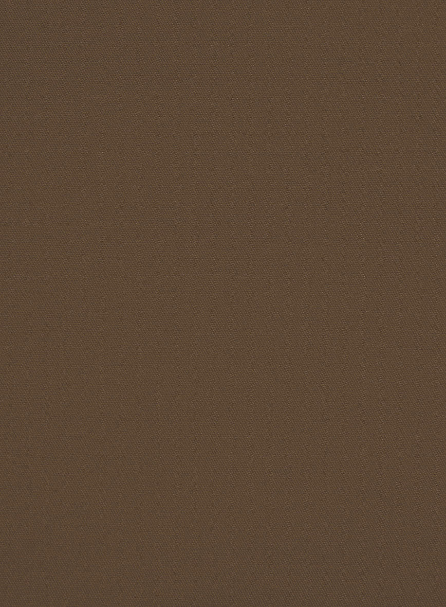Brown Stretch Chino Pants - Image 3