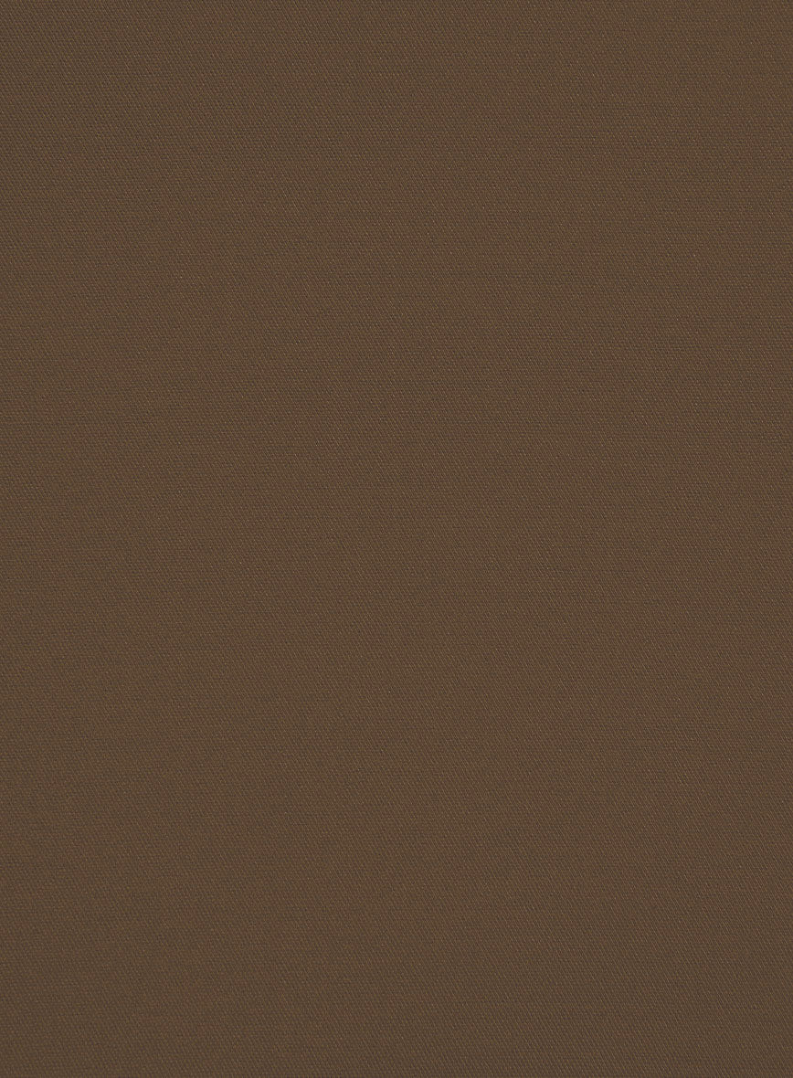 Brown Stretch Chino Shorts - Image 4