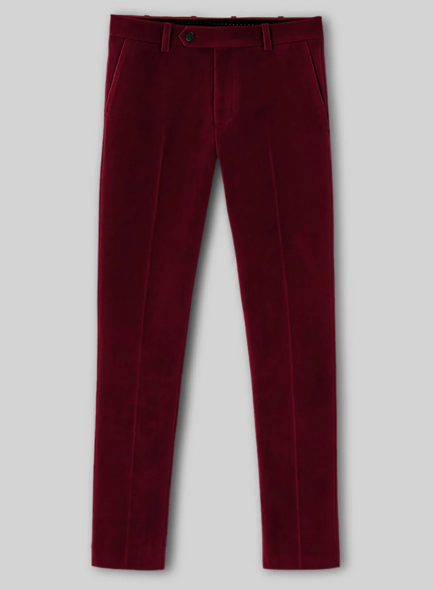 Burgundy Velvet Suit - Image 4