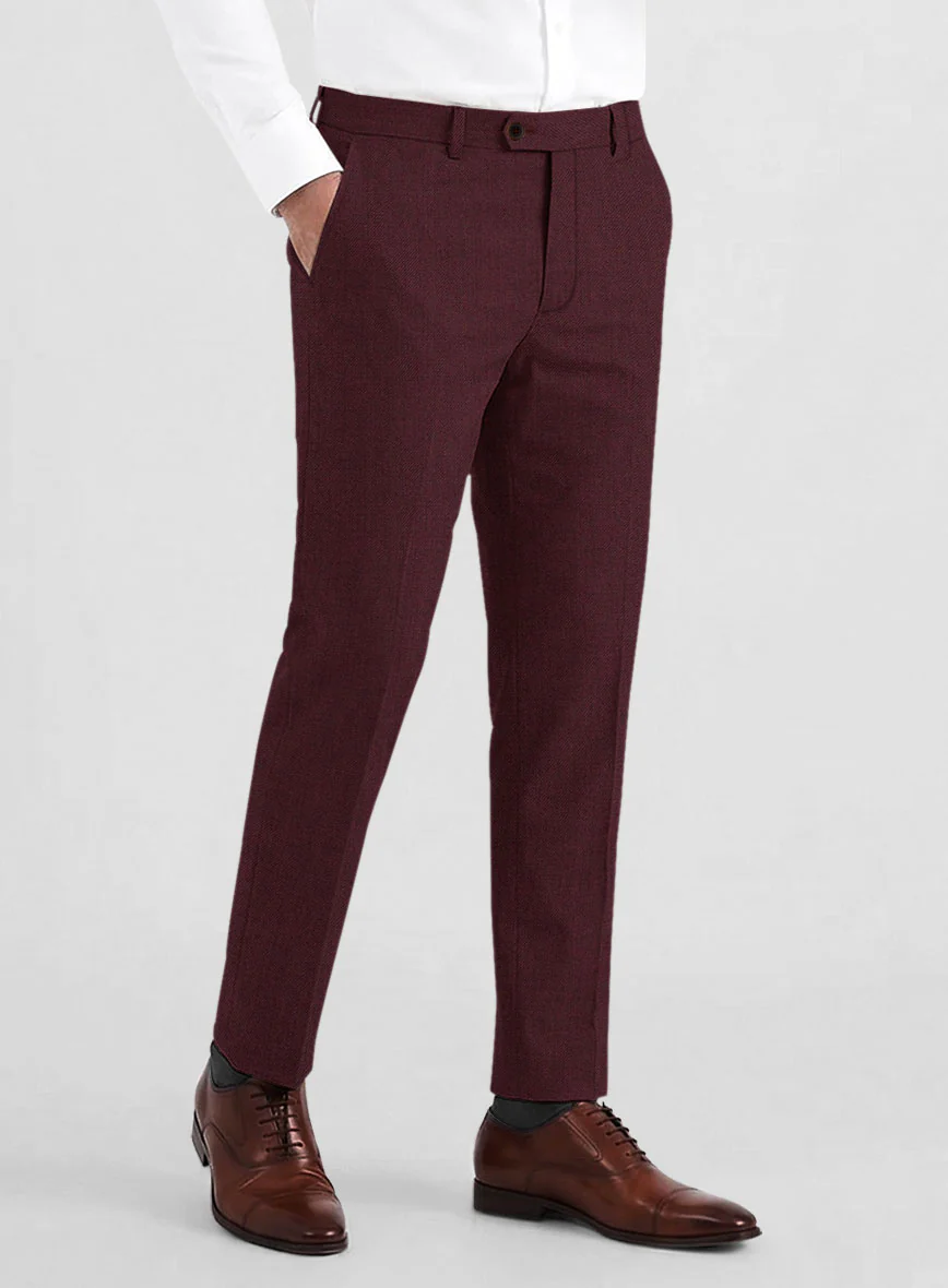 Burgundy Wool Suit - Image 6