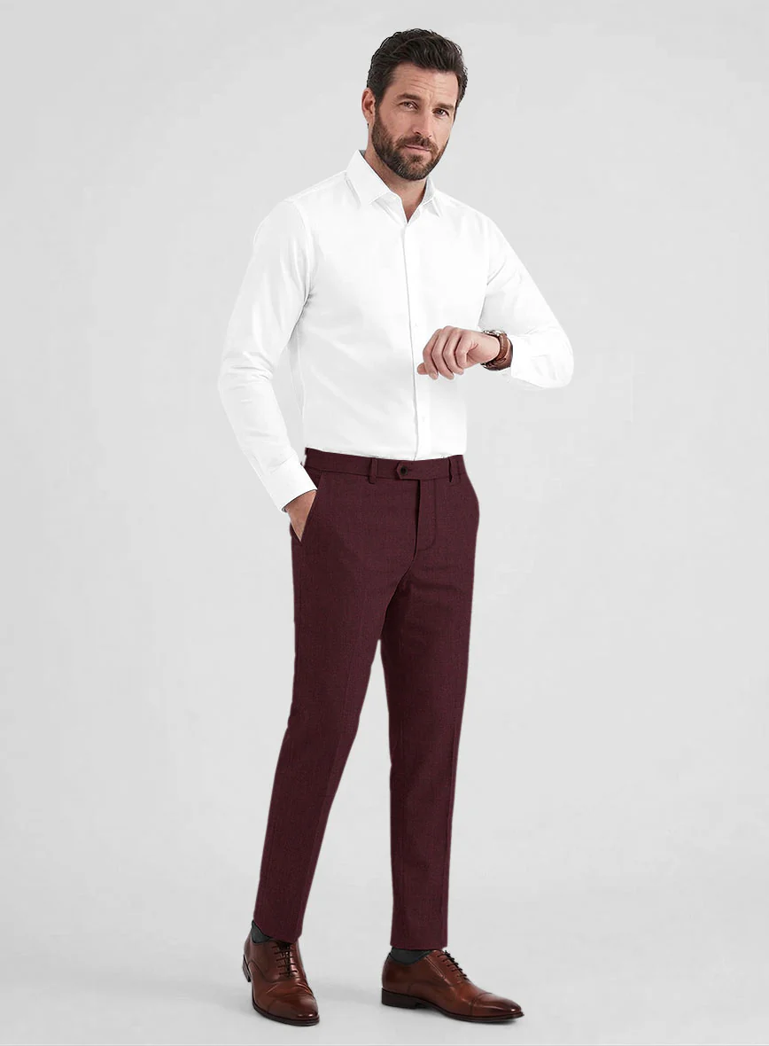 Burgundy Wool Suit - Image 7