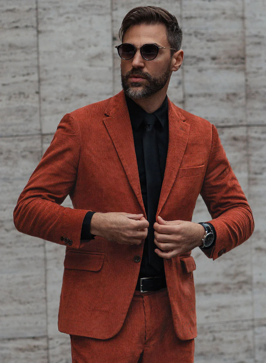 Burnt Sienna Corduroy Jacket - Image 2