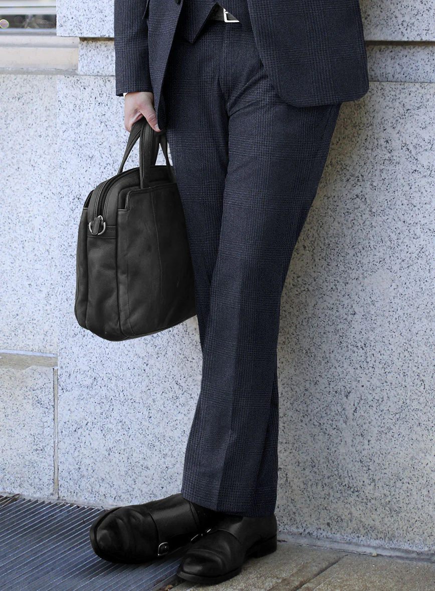 Caccioppoli Calic Glen Blue Wool Suit - Image 4