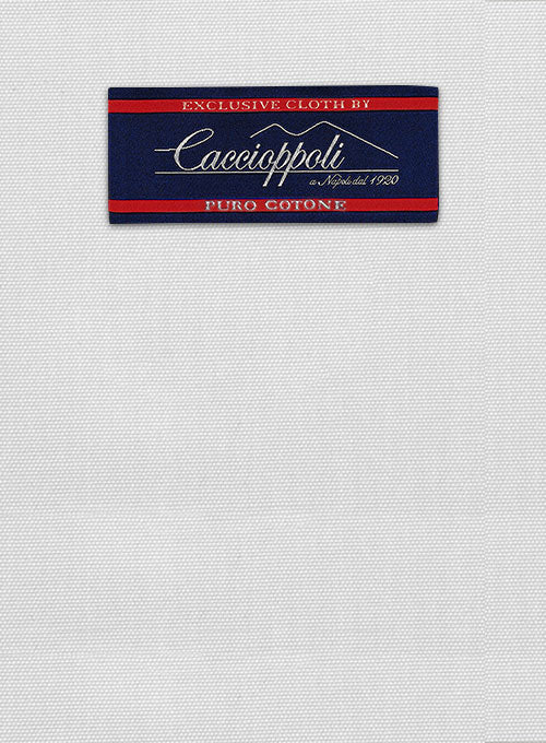 Caccioppoli Canvas White Cotton Suit - Image 2