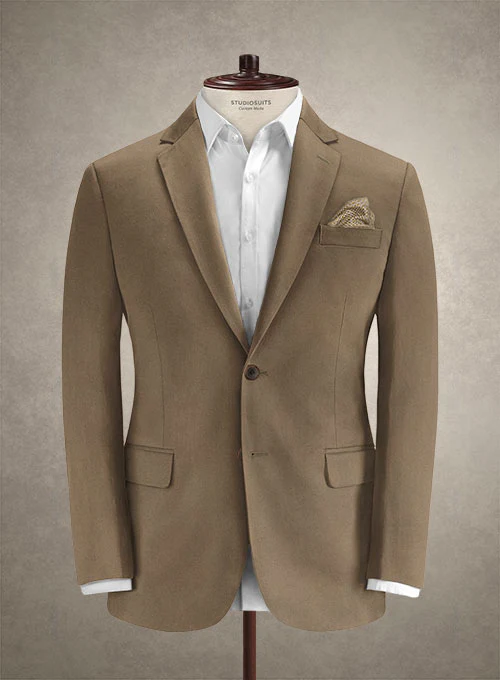 Caccioppoli Cotton Gabardine Brown Suit - Image 3