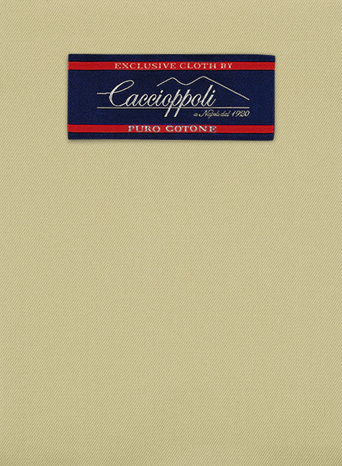 Caccioppoli Cotton Gabardine Ocean Khaki Pants - Image 2