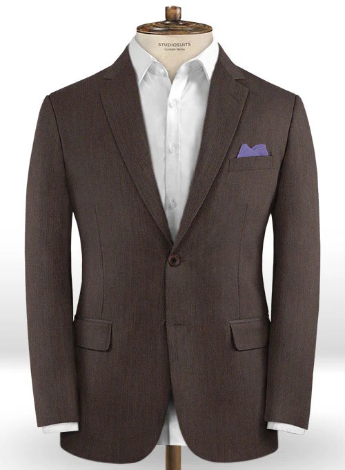 Caccioppoli Dapper Dandy Acula Brown Wool Suit - Image 3