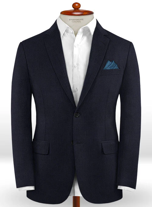 Caccioppoli Dapper Dandy Arber Navy Blue Wool Suit - Image 3