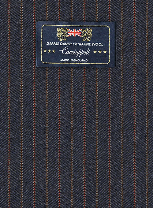 Caccioppoli Dapper Dandy Berno Regal Blue Wool Jacket - Image 2