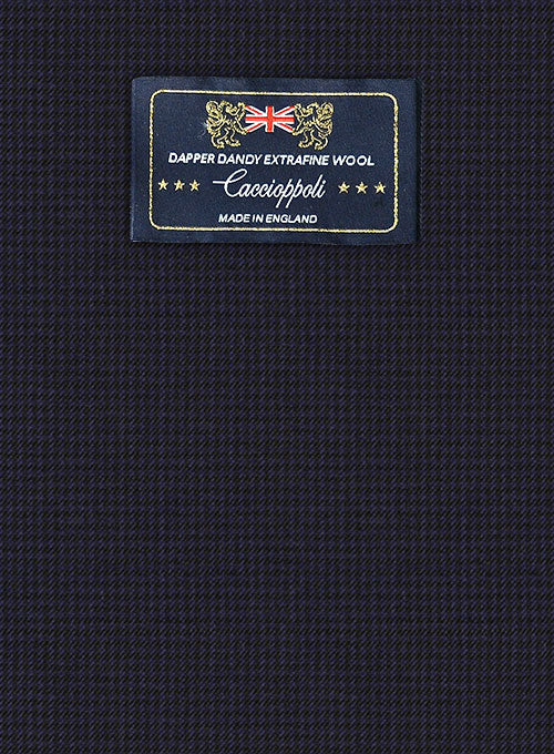 Caccioppoli Dapper Dandy Chillo Dark Blue Wool Pants - Image 7