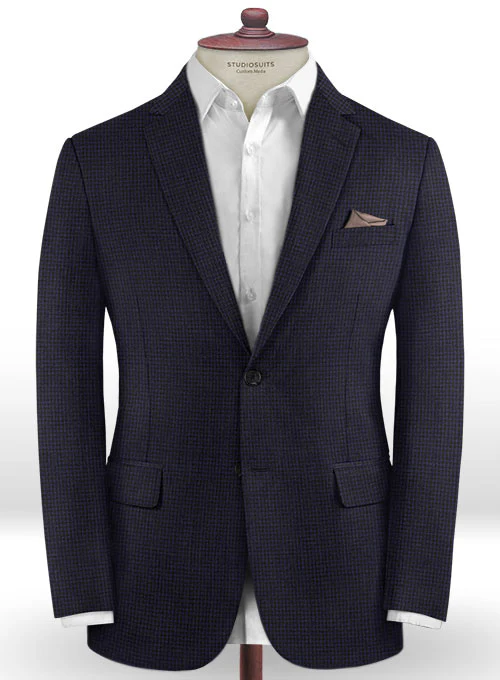 Caccioppoli Dapper Dandy Chillo Dark Blue Wool Suit - Image 3