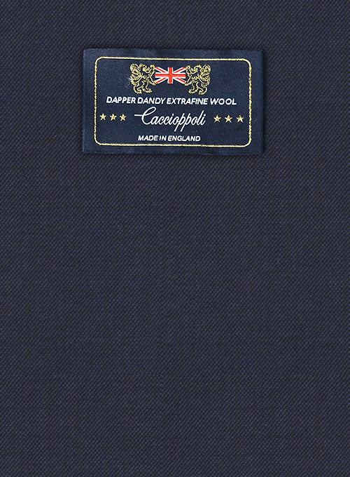 Caccioppoli Dapper Dandy Duffon Blue Wool Jacket - Image 2