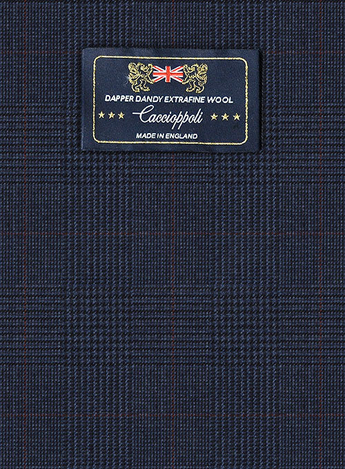 Caccioppoli Dapper Dandy Inato Glen Blue Wool Suit - Image 2