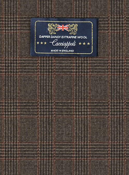 Caccioppoli Dapper Dandy Ingel Brown Wool Suit - Image 2