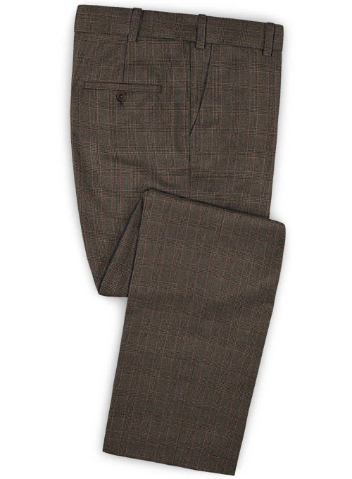 Caccioppoli Dapper Dandy Ingel Brown Wool Suit - Image 4