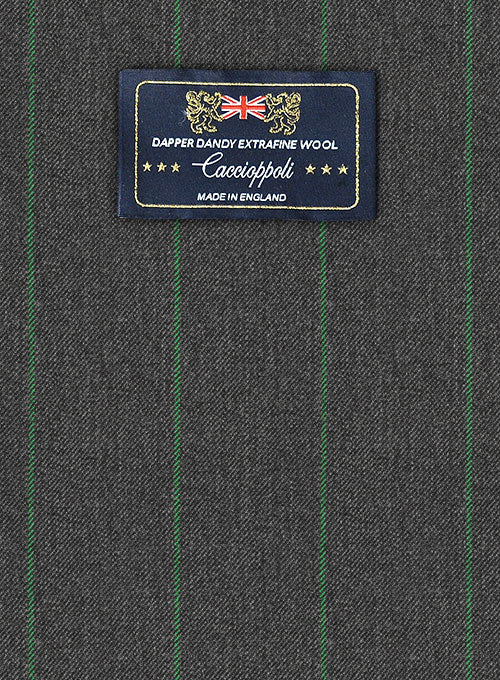 Caccioppoli Dapper Dandy Palor Dark Gray Wool Pants - Image 7