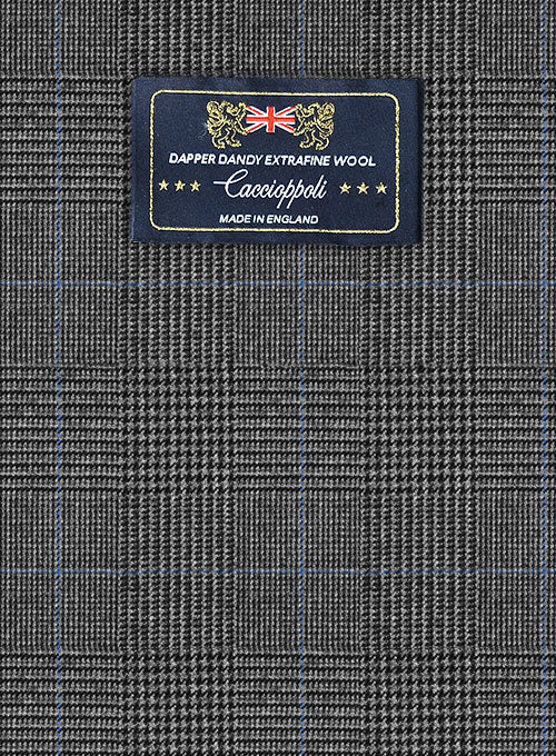 Caccioppoli Dapper Dandy Varto Glen Gray Wool Suit - Image 2