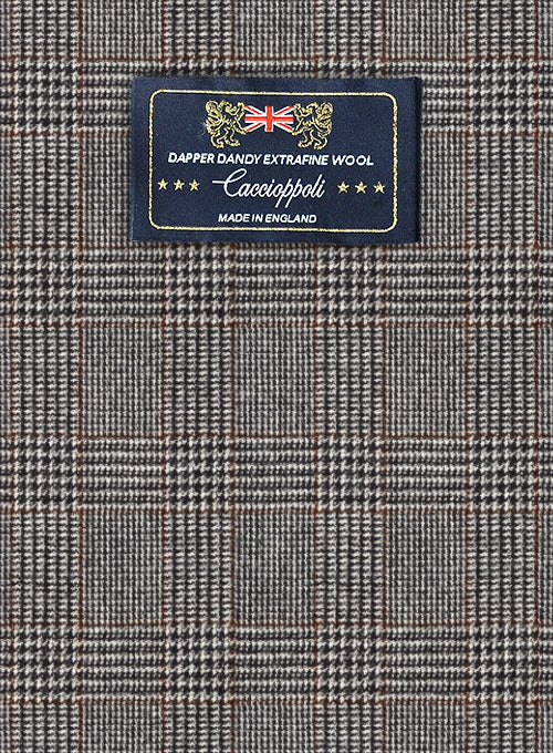 Caccioppoli Dapper Dandy Vucia Brown Wool Jacket - Image 2