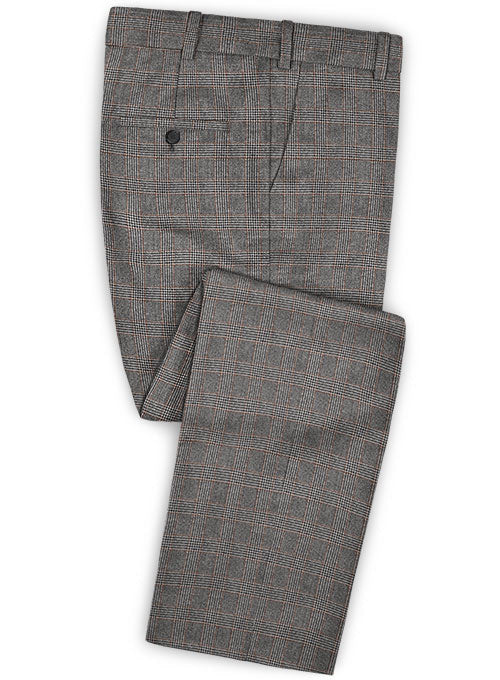 Caccioppoli Dapper Dandy Vucia Brown Wool Pants