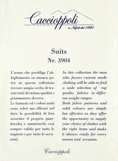 Caccioppoli Fresco Wool Blue Feorra Pants - Image 3