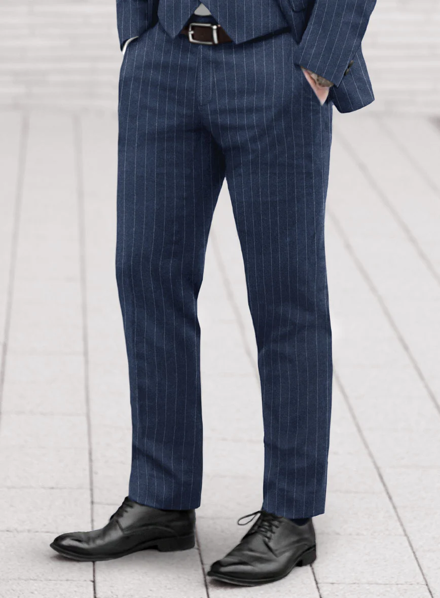 Caccioppoli Genio Blue Wool Suit - Image 4