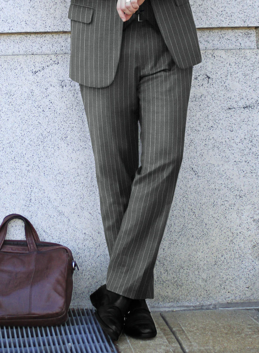 Caccioppoli Imeco Gray Wool Suit - Image 4