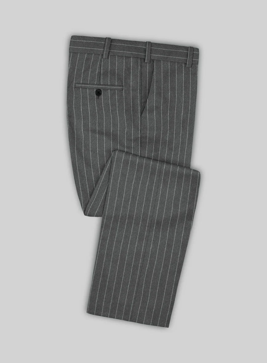 Caccioppoli Imeco Gray Wool Suit - Image 5