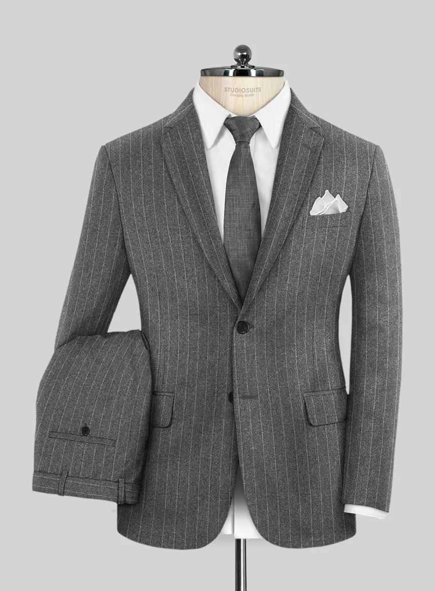 Caccioppoli Laudi Light Gray Wool Suit