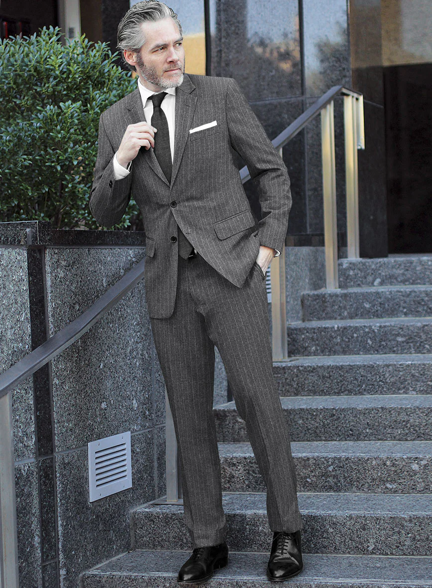 Caccioppoli Laudi Light Gray Wool Suit - Image 2