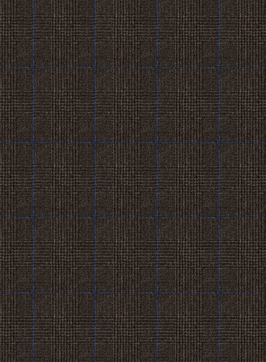 Caccioppoli Lenana Glen Brown Wool Jacket - Image 2