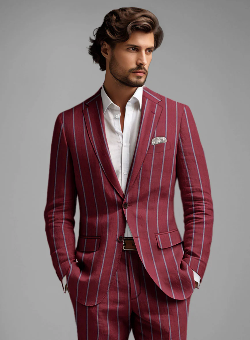 Caccioppoli Moncal Linen Suit - Image 4