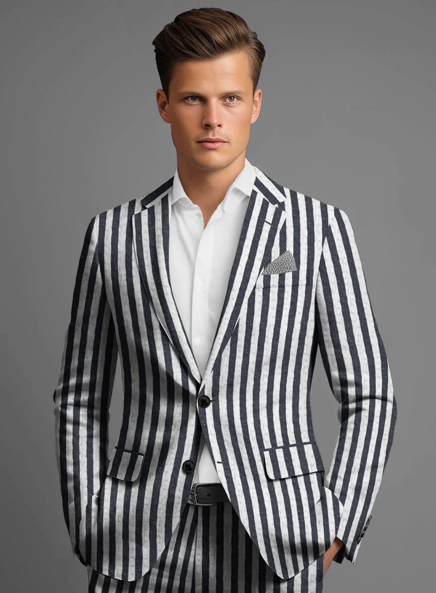 Caccioppoli Seersucker Pierre Jacket - Image 2