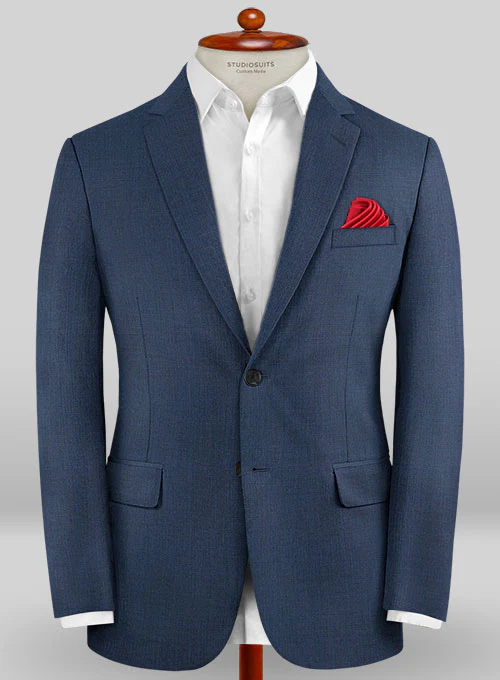 Caccioppoli Sun Dream Amango Flat Blue Wool Silk Jacket