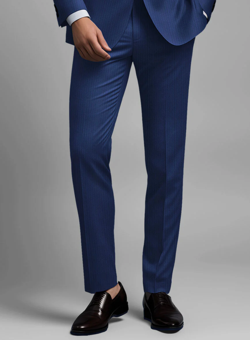 Caccioppoli Sun Dream Amicci Royal Blue Wool Silk Suit - Image 5