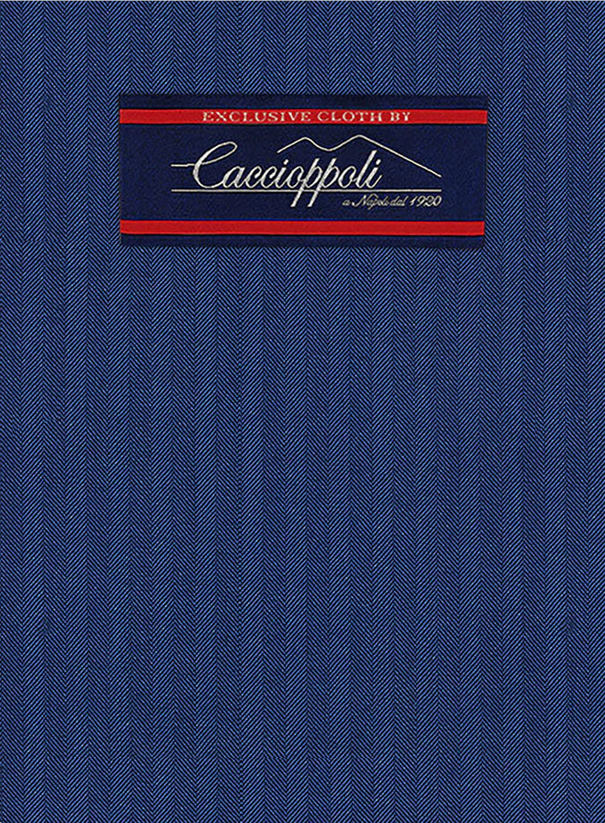 Caccioppoli Sun Dream Amicci Royal Blue Wool Silk Suit - Image 7