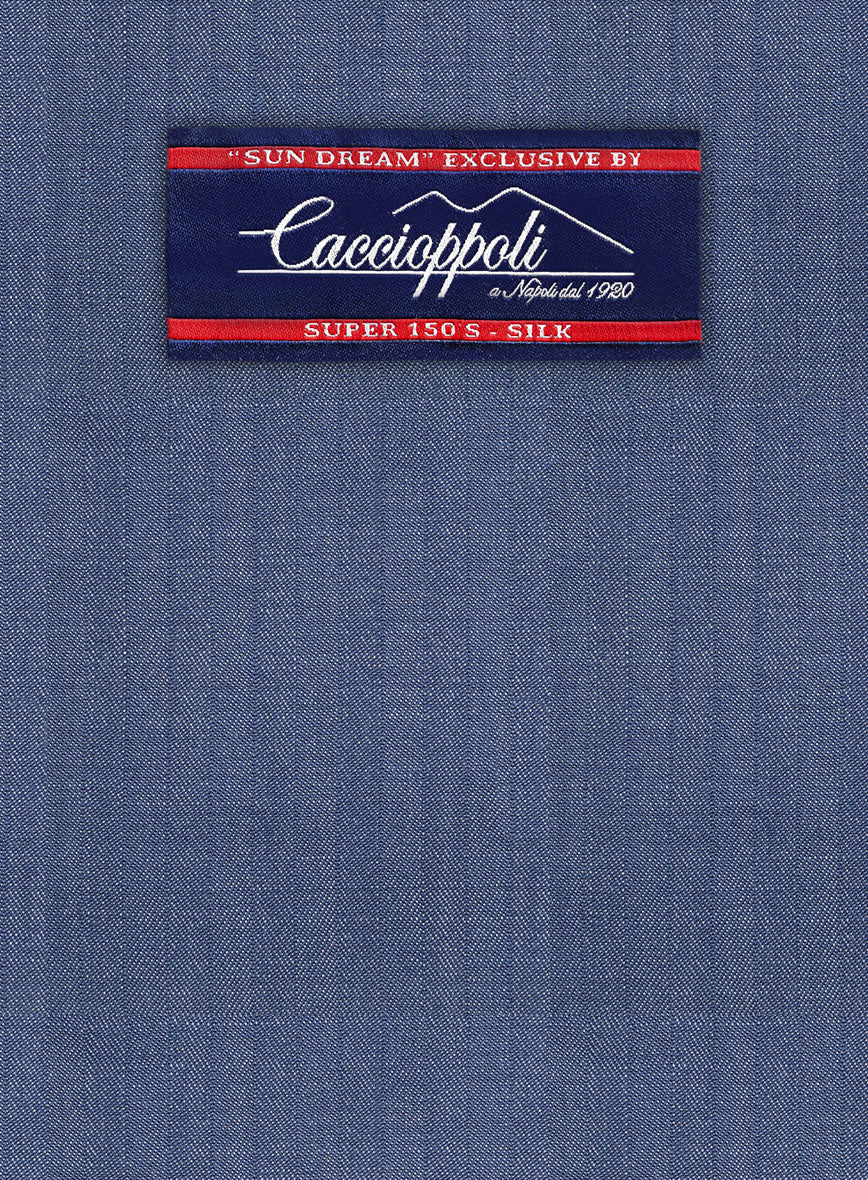 Caccioppoli Sun Dream Angres Dusk Blue Wool Jacket - Image 2