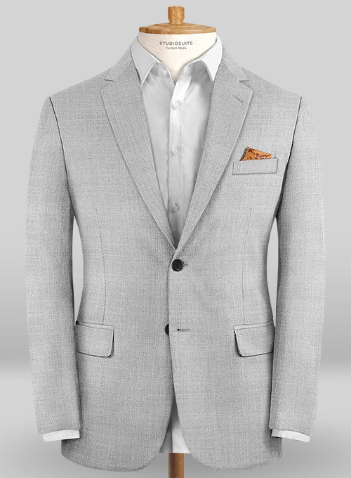 Caccioppoli Sun Dream Anzola Light Gray Wool Silk Suit - Image 3
