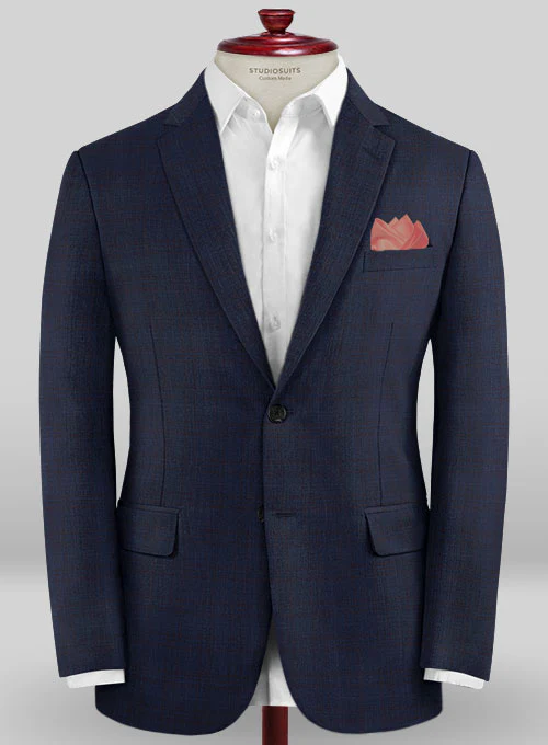 Caccioppoli Sun Dream Artado Blue Wool Silk Suit - Image 3
