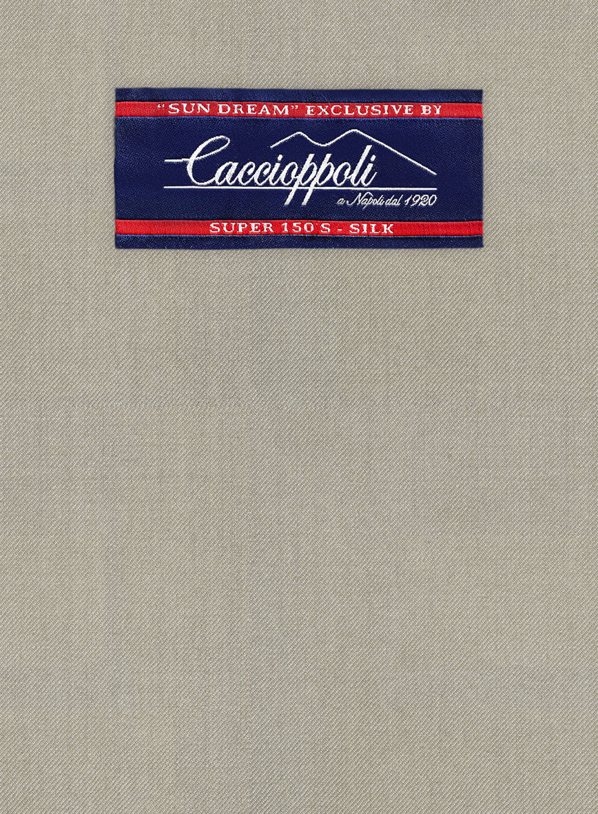 Caccioppoli Sun Dream Beige Wool Silk Jacket - Image 2