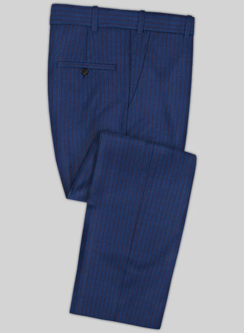 Caccioppoli Sun Dream Calgio Royal Blue Wool Silk Suit - Image 4