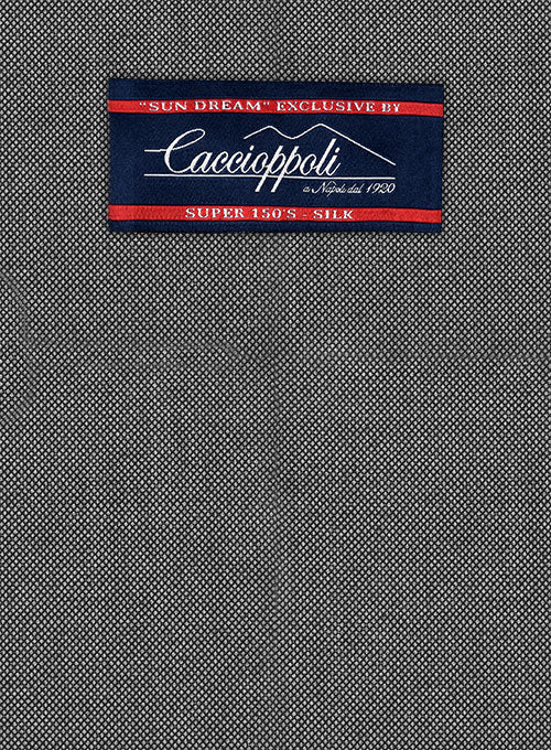 Caccioppoli Sun Dream Cilia Gray Wool Silk Pants - Image 5