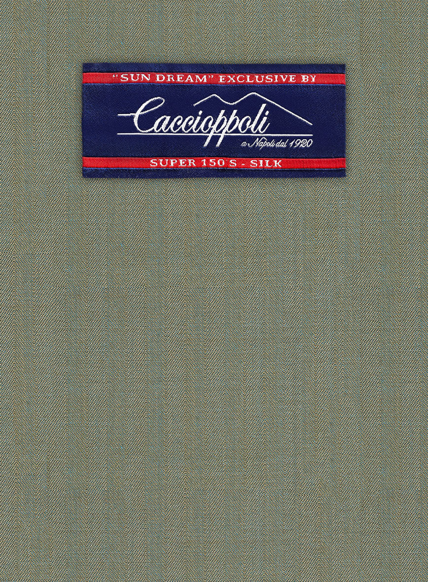 Caccioppoli Sun Dream Clasio Herringbone Wool Pants - Image 3