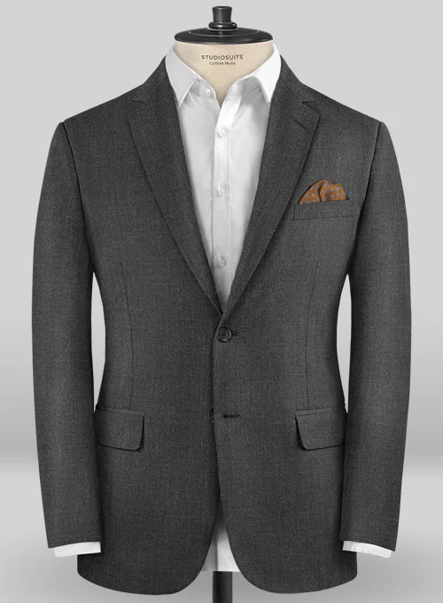 Caccioppoli Sun Dream Dark Gray Wool Silk Suit - Image 3