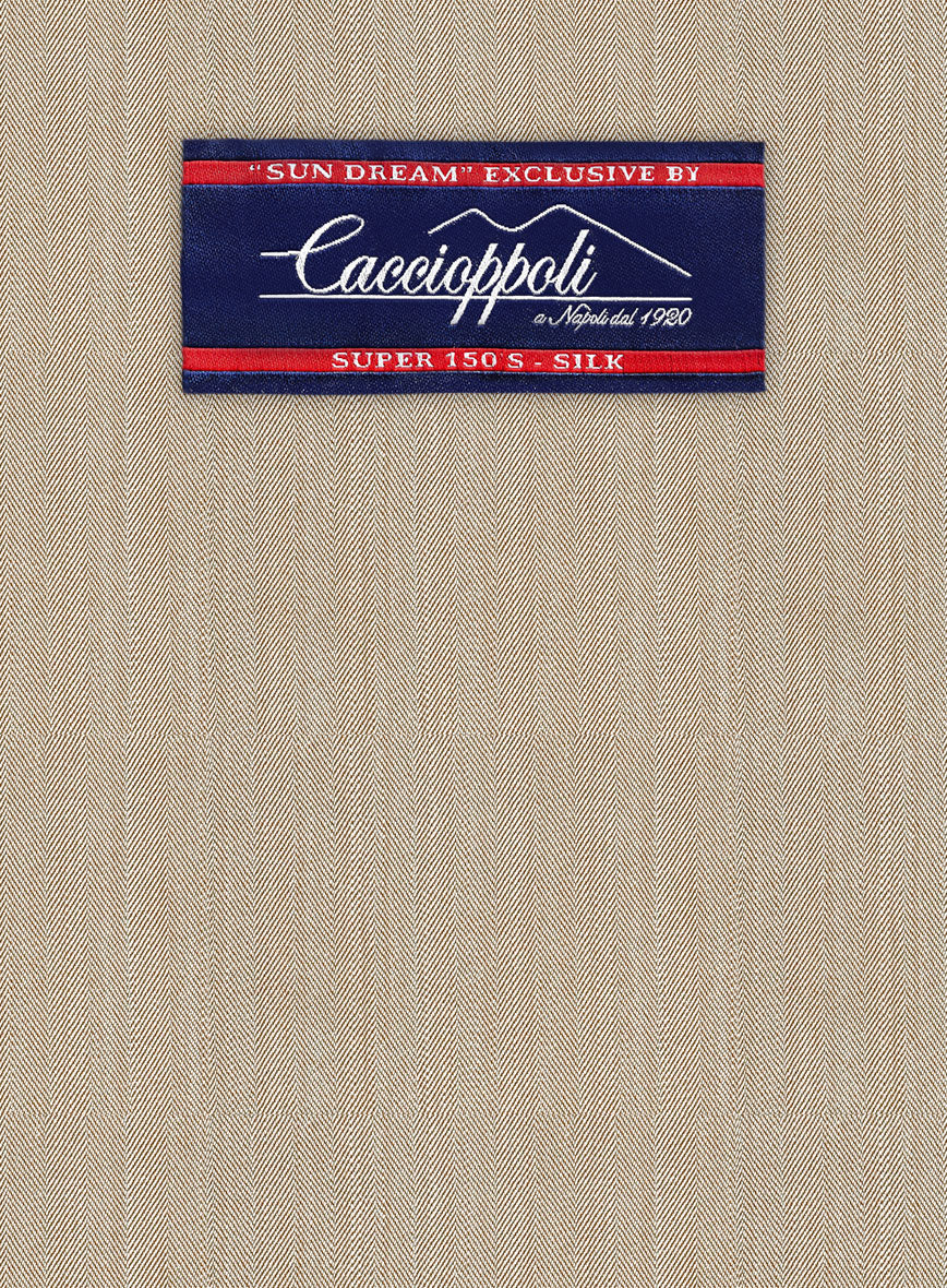 Caccioppoli Sun Dream Emasie Muted Beige Wool Suit - Image 5