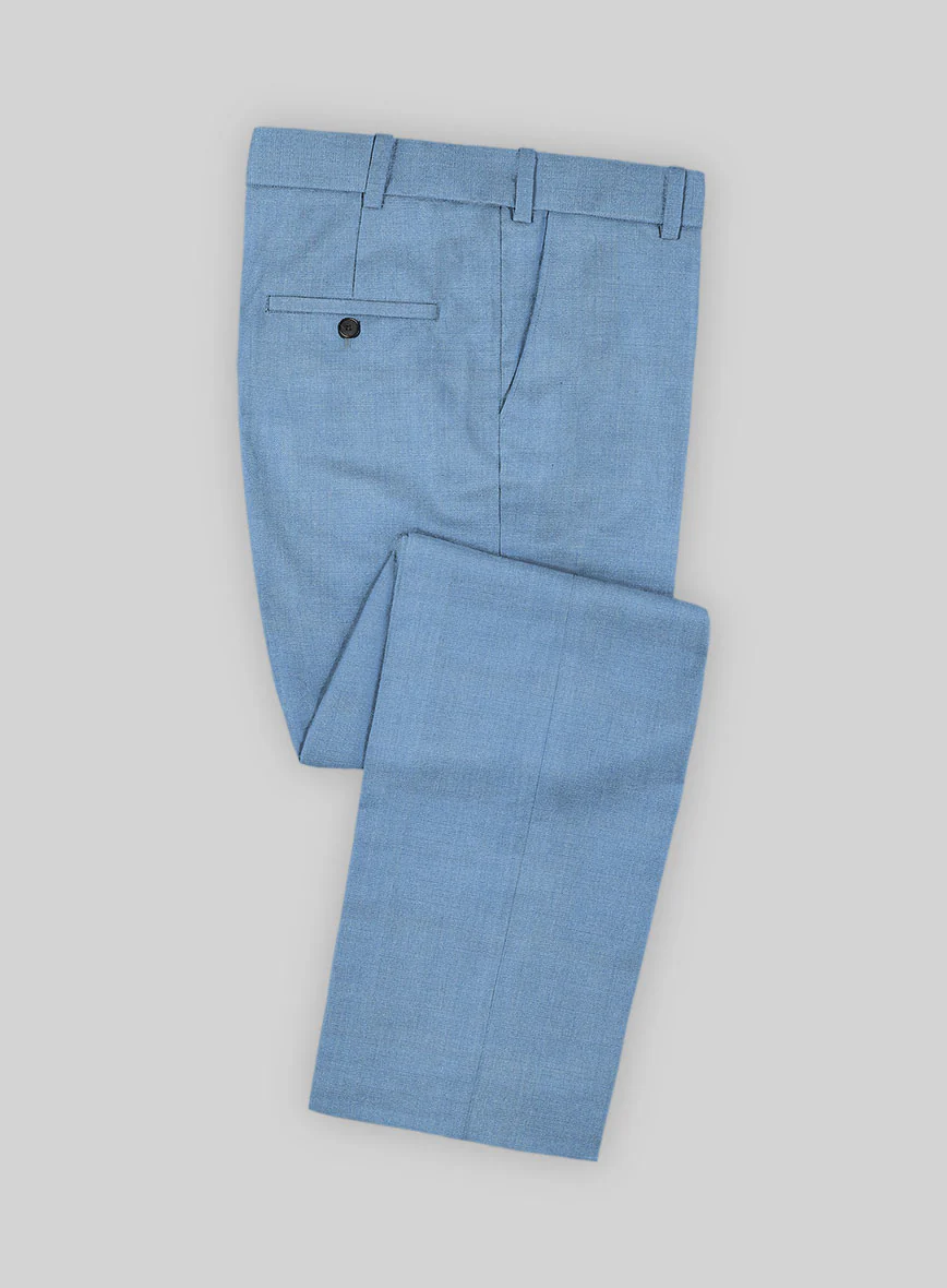 Caccioppoli Sun Dream Fano Sky Blue Wool Suit - Image 4