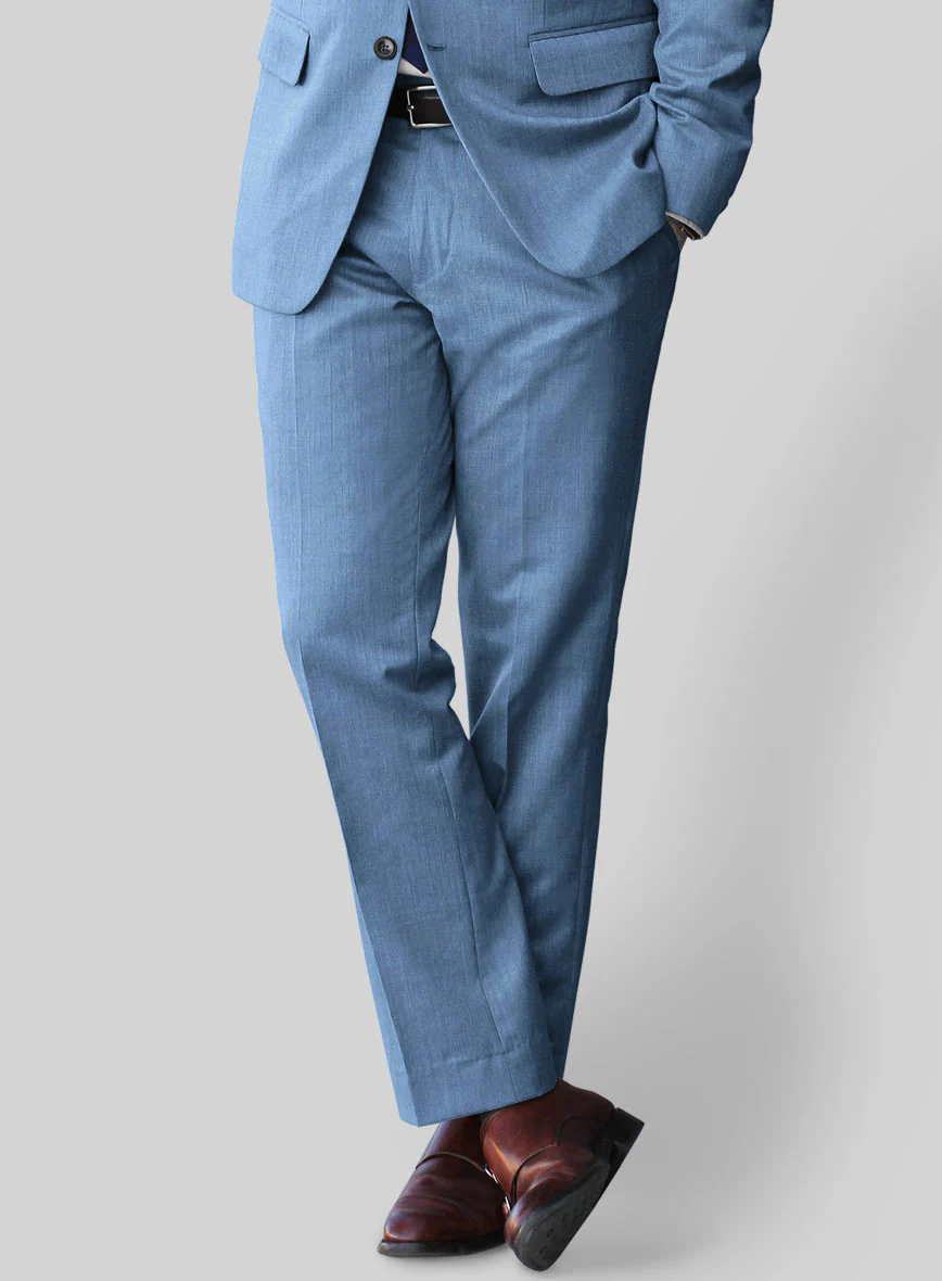 Caccioppoli Sun Dream Fano Sky Blue Wool Suit - Image 5