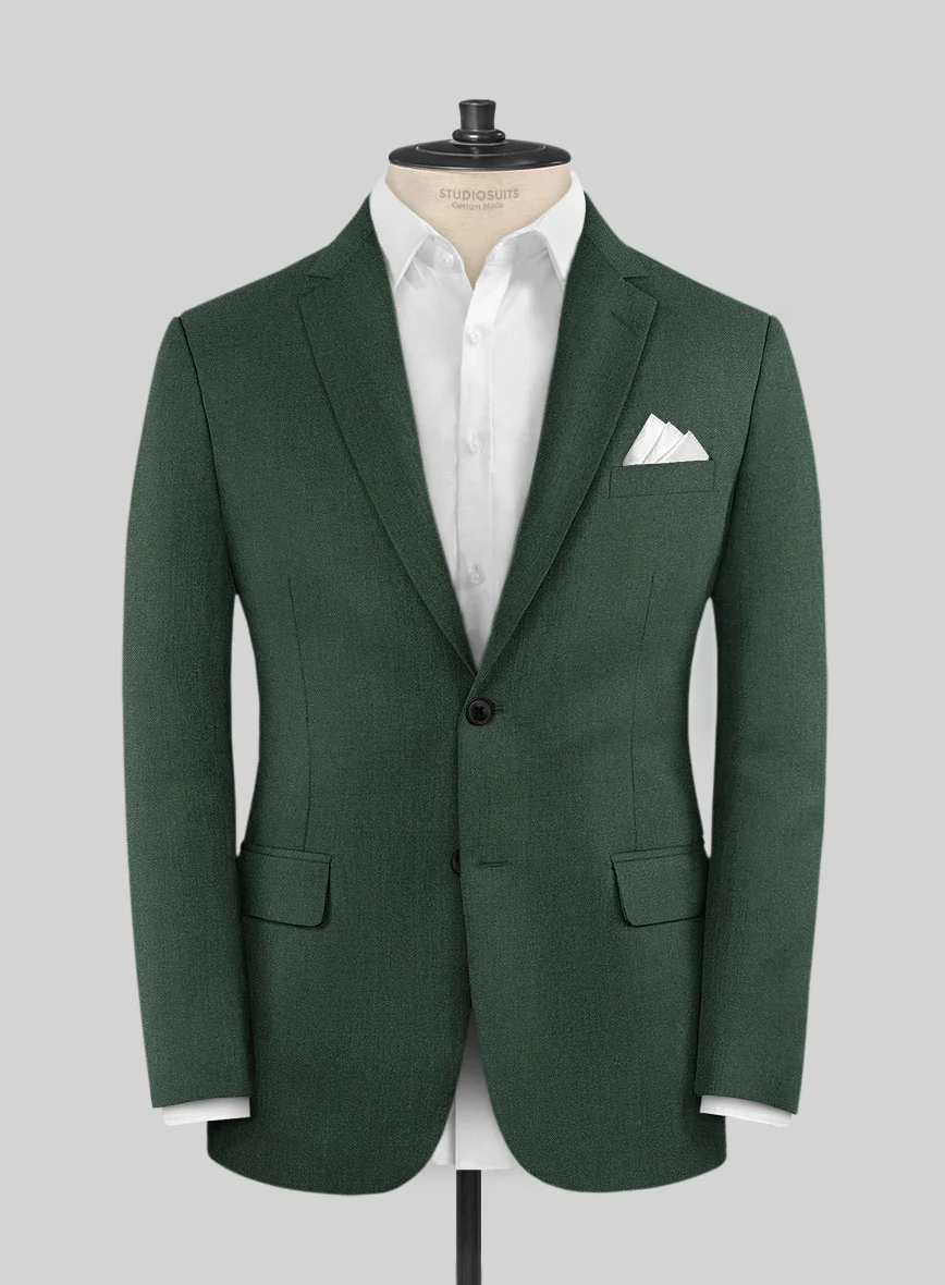 Caccioppoli Sun Dream Green Wool Silk Suit - Image 3