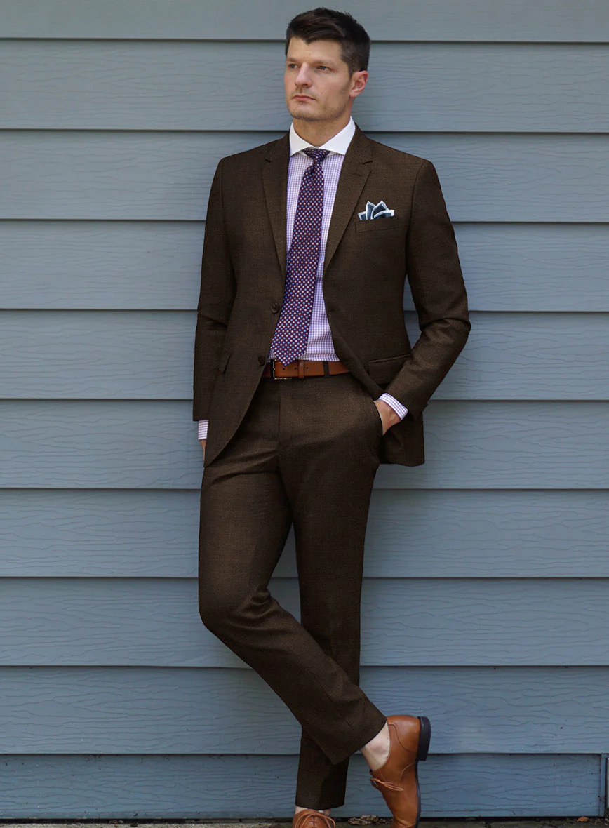 Caccioppoli Sun Dream Guroli Brown Wool Suit - Image 2