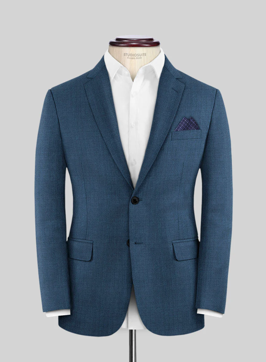 Caccioppoli Sun Dream Isano Blue Wool Jacket
